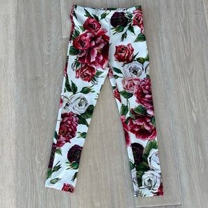 Dolce Gabbana floral print leggings